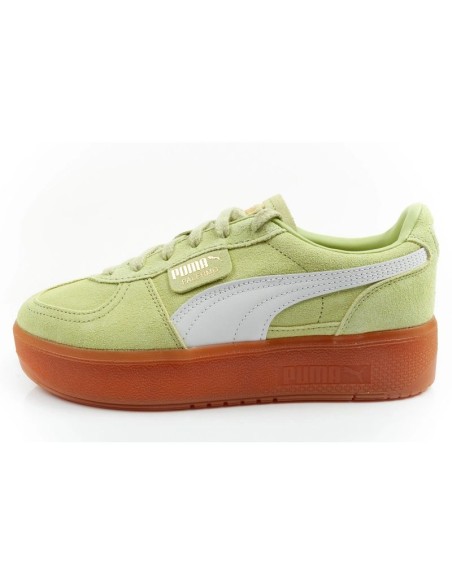 Puma women's shoes sports sneakers Palermo platform fashionable green