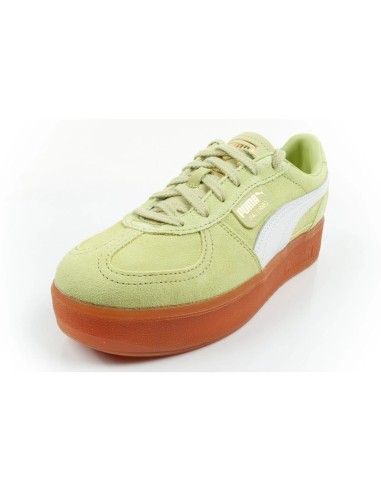 Puma women's shoes sports sneakers Palermo platform fashionable green