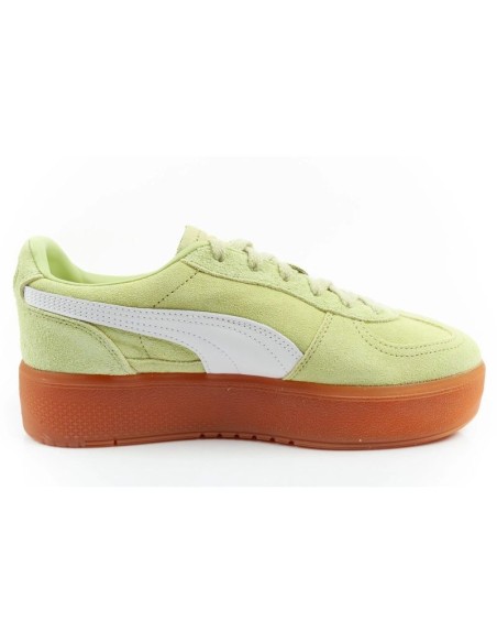 Puma women's shoes sports sneakers Palermo platform fashionable green
