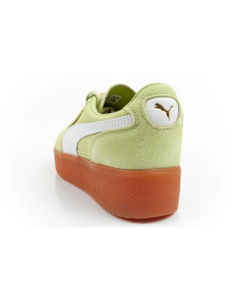 Puma women's shoes sports sneakers Palermo platform fashionable green