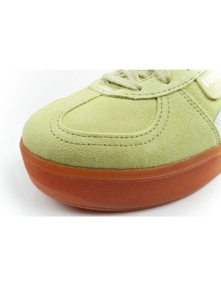 Puma women's shoes sports sneakers Palermo platform fashionable green