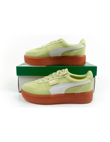 Puma women's shoes sports sneakers Palermo platform fashionable green