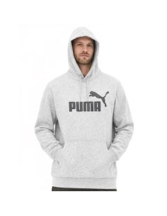 Puma men's gray fashionable cotton kangaroo sports hoodie
