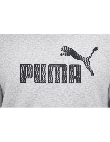 Puma men's gray fashionable cotton kangaroo sports hoodie