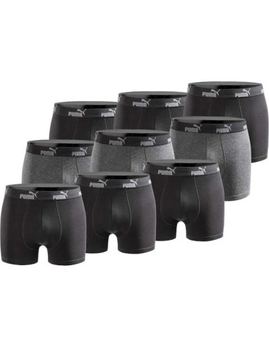 Puma Men's Boxer Briefs 9Pack Black Gray Comfortable Cotton