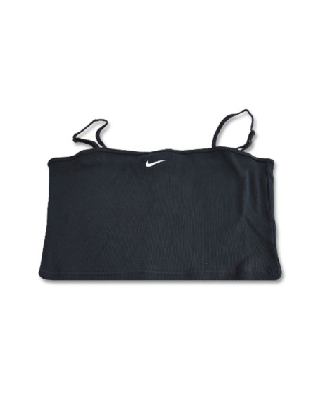 Nike Sportswear Essential Rib Crop Top Women's BlackWhite DM6737010