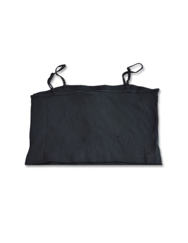 Nike Sportswear Essential Rib Crop Top Women's BlackWhite DM6737010