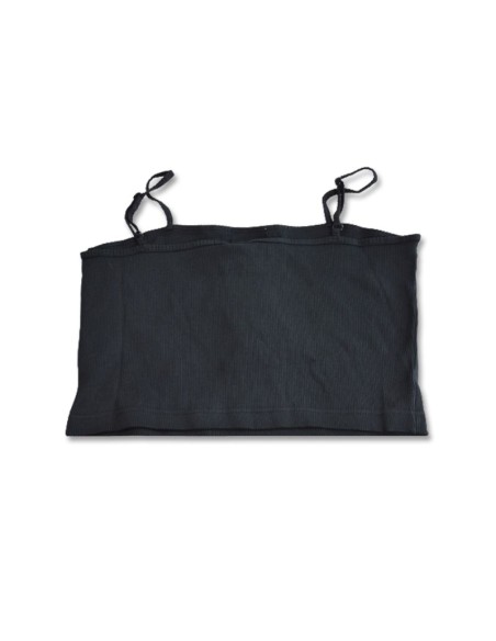 Nike Sportswear Essential Rib Crop Top Women's BlackWhite DM6737010