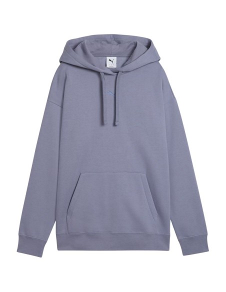 Puma ESS Centered Cat Logo Relaxed Hoodie Purple 692917 65