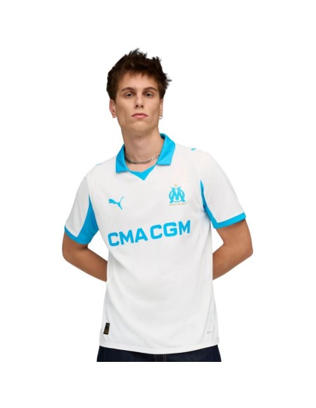 Men's Puma Olympique Marseille Home Jersey Replica white 779801 01