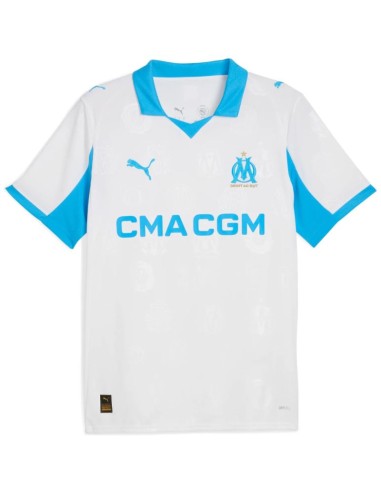 Men's Puma Olympique Marseille Home Jersey Replica white 779801 01