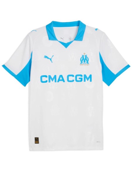 Men's Puma Olympique Marseille Home Jersey Replica white 779801 01