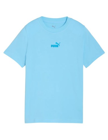Puma ESS Small No 1 Logo Centered Tee for Kids Blue 692975 45