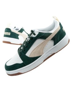 Puma Rebound v6 men's sports sneakers fashionable comfortable white green