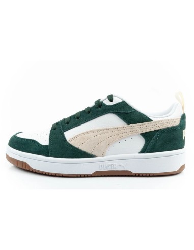 Puma Rebound v6 men's sports sneakers fashionable comfortable white green