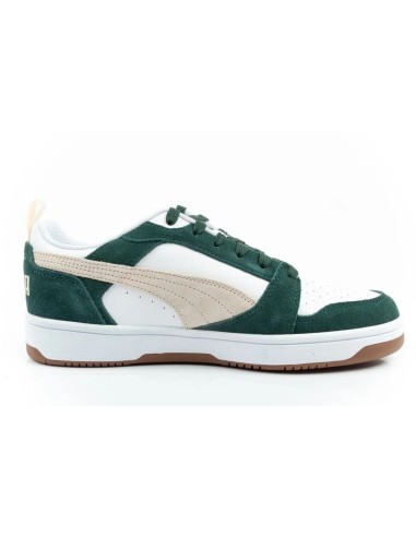 Puma Rebound v6 men's sports sneakers fashionable comfortable white green
