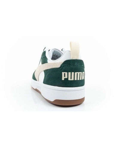 Puma Rebound v6 men's sports sneakers fashionable comfortable white green