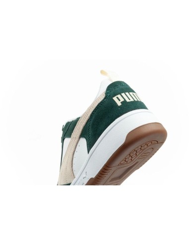 Puma Rebound v6 men's sports sneakers fashionable comfortable white green