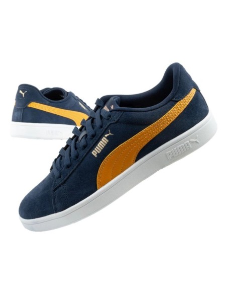 Puma men's sports shoes sneakers Smash 30 leather classic fashionable navy blue