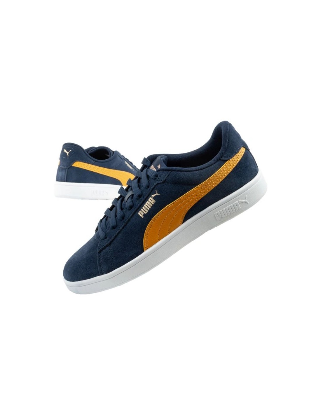 Puma men's sports shoes sneakers Smash 30 leather classic fashionable navy blue
