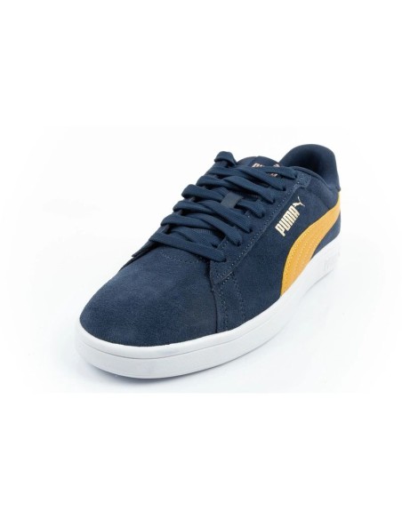 Puma men's sports shoes sneakers Smash 30 leather classic fashionable navy blue