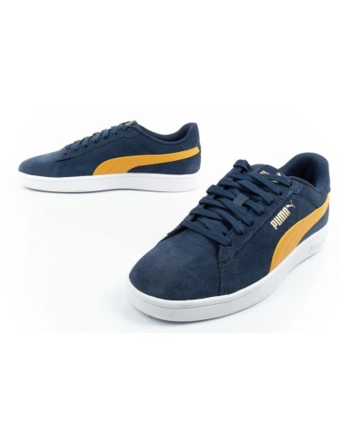 Puma men's sports shoes sneakers Smash 30 leather classic fashionable navy blue