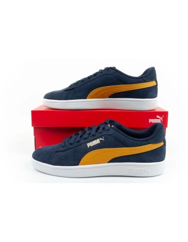 Puma men's sports shoes sneakers Smash 30 leather classic fashionable navy blue