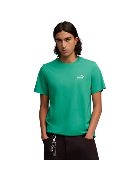Puma Men's ESS Small No 1 Logo Tees Green 682535 40