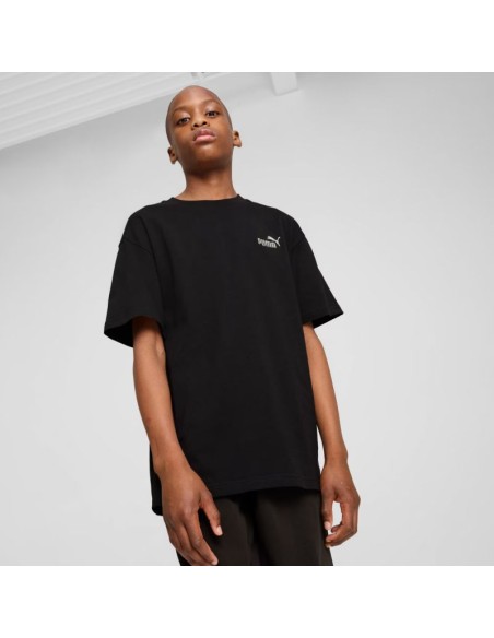 Puma ESS Small No 1 Logo Relaxed Tee for Kids Black 684920 01