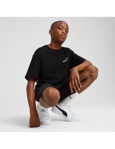 Puma ESS Small No 1 Logo Relaxed Tee for Kids Black 684920 01