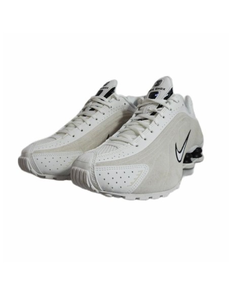 Nike Shox R4 Summit WhiteLight Orewood Brown Beige Women's Sports Shoes HQ7739100