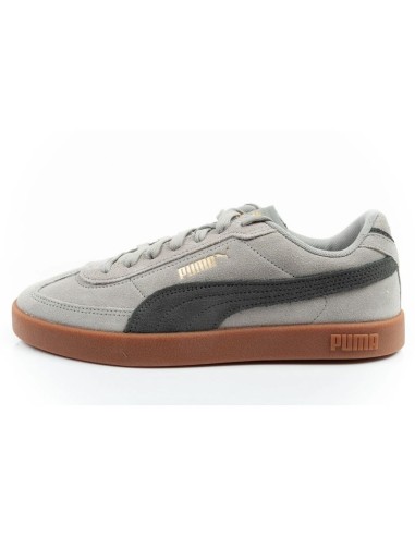 Puma Club II Era men's sports shoes leather sneakers gray