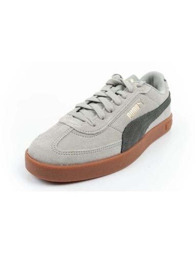 Puma Club II Era men's sports shoes leather sneakers gray