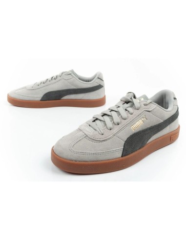 Puma Club II Era men's sports shoes leather sneakers gray