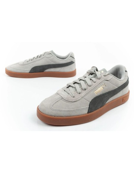 Puma Club II Era men's sports shoes leather sneakers gray