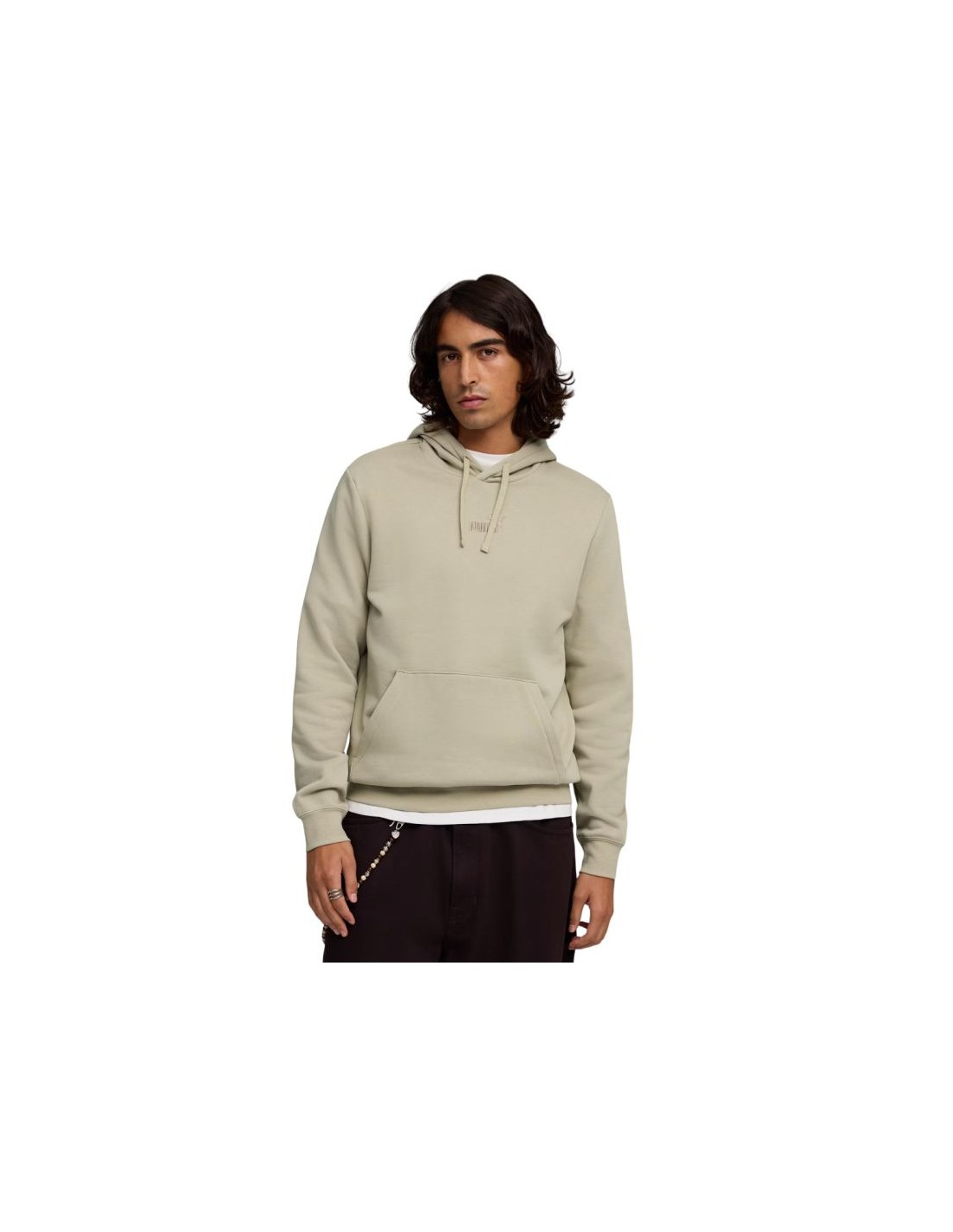 Men's Puma ESS No 1 Logo Centered Hoodie Gray 692914 61