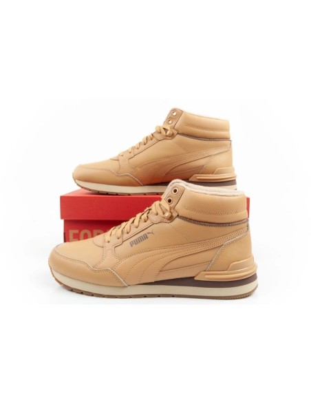 Puma ST Runner v4 Mid men's hightop sneakers brown