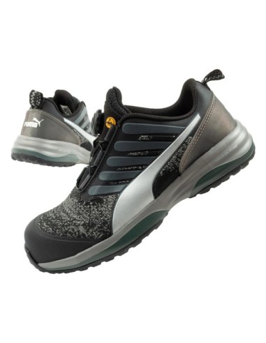 Puma Charge Black Disc Low S1P ESD HRO SRC Work Shoes Black BOA