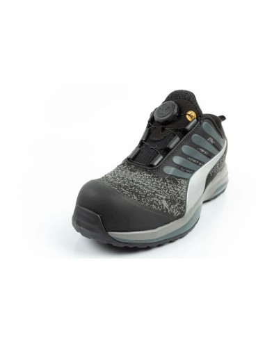 Puma Charge Black Disc Low S1P ESD HRO SRC Work Shoes Black BOA