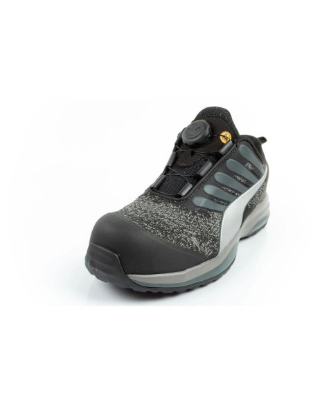 Puma Charge Black Disc Low S1P ESD HRO SRC Work Shoes Black BOA