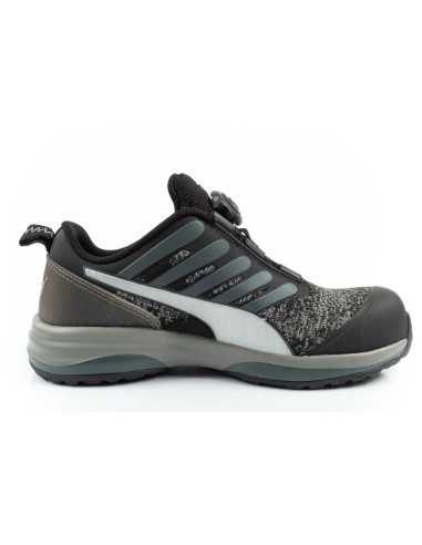 Puma Charge Black Disc Low S1P ESD HRO SRC Work Shoes Black BOA
