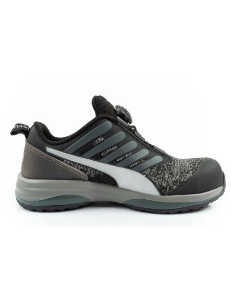 Puma Charge Black Disc Low S1P ESD HRO SRC Work Shoes Black BOA
