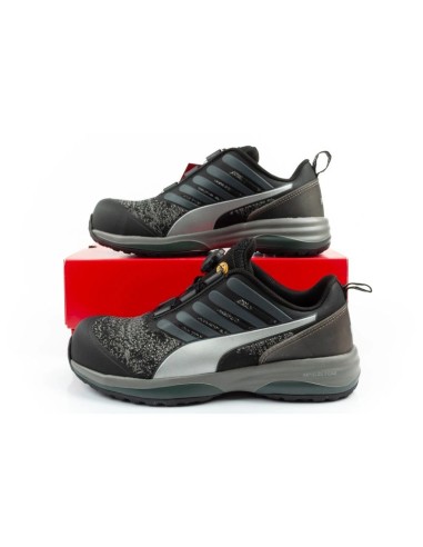 Puma Charge Black Disc Low S1P ESD HRO SRC Work Shoes Black BOA
