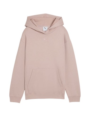 Puma ESS Centered Cat Logo Relaxed Hoodie for Kids Pink 692973 89