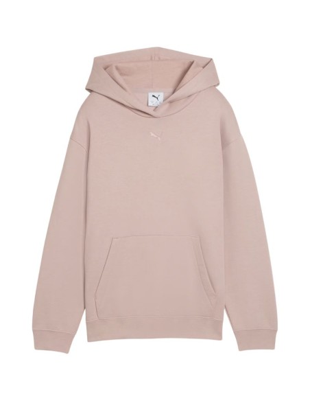 Puma ESS Centered Cat Logo Relaxed Hoodie for Kids Pink 692973 89