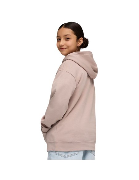 Puma ESS Centered Cat Logo Relaxed Hoodie for Kids Pink 692973 89