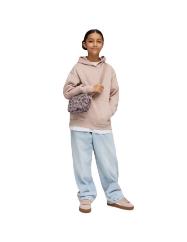 Puma ESS Centered Cat Logo Relaxed Hoodie for Kids Pink 692973 89