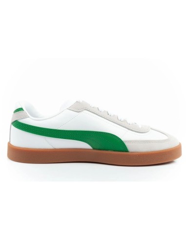 Puma Club II Era men's sports shoes sneakers leather white gray green