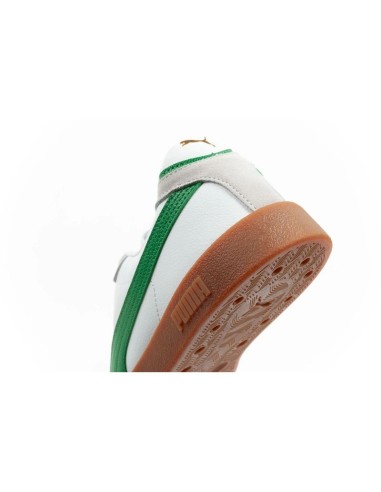 Puma Club II Era men's sports shoes sneakers leather white gray green