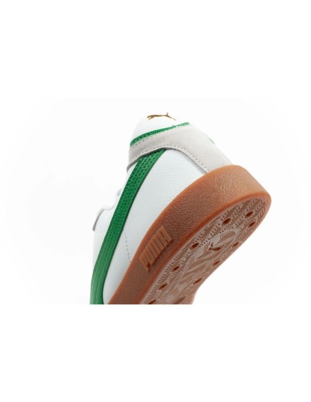 Puma Club II Era men's sports shoes sneakers leather white gray green